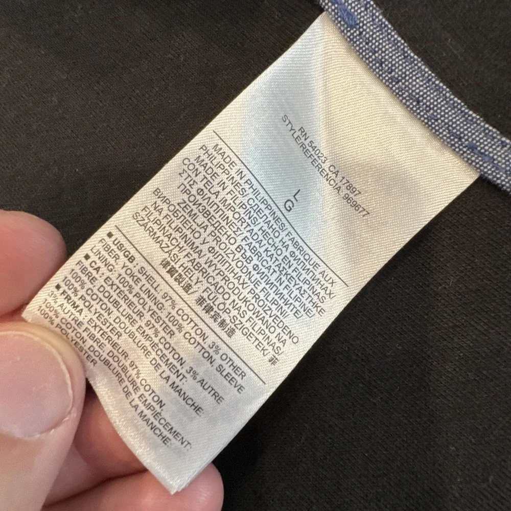Banana Republic Heritage Edition Herringbone Gray‎ Size Large #G35